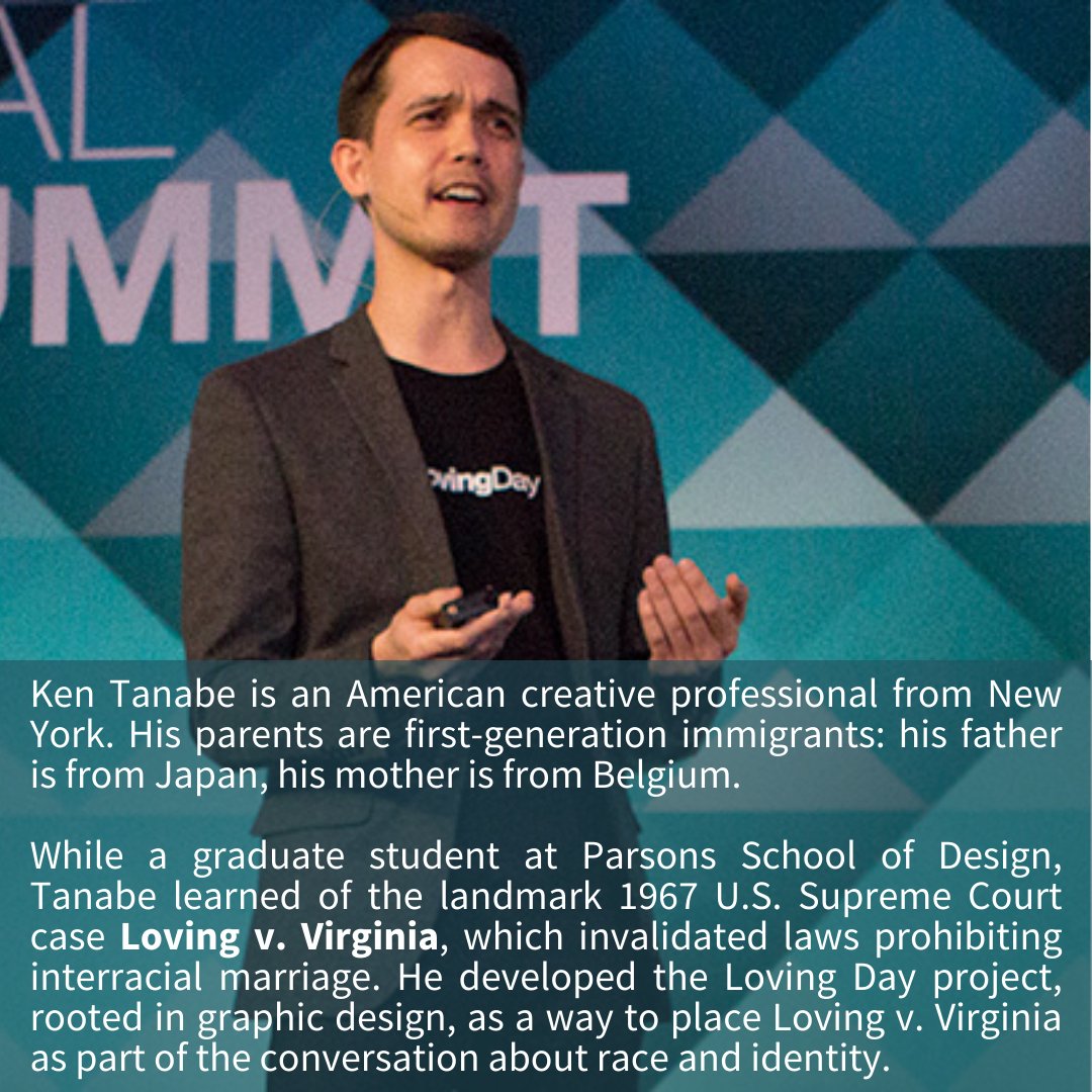 AsianWeekDB's tweet image. Ken Tanabe is a second-generation American creative professional from New York. He is the founder and creator of the annual celebration Loving Day, recognized on June 12, the anniversary of the unanimous 1967 U.S.