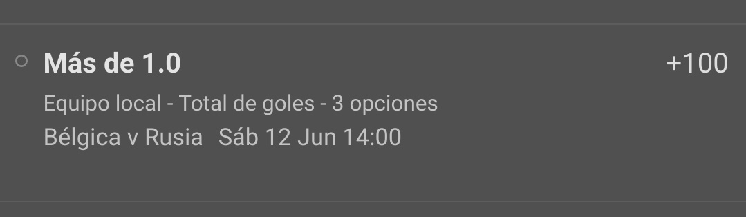 Donbarredorapic's tweet photo. Euro Copa 🏆🇪🇺
#EURO2020
🇷🇺⚽🇧🇪
Momio +100
Suerte ♥️🔁
#pickster #tipster #donbarredorapicks #freepick #bettingtips #GamblingTwiitter #twitterapuestas #RUS #bel #Euro2021 #BetBuilder #bet365 #RedDevils https://t.co/v324wvoB3n