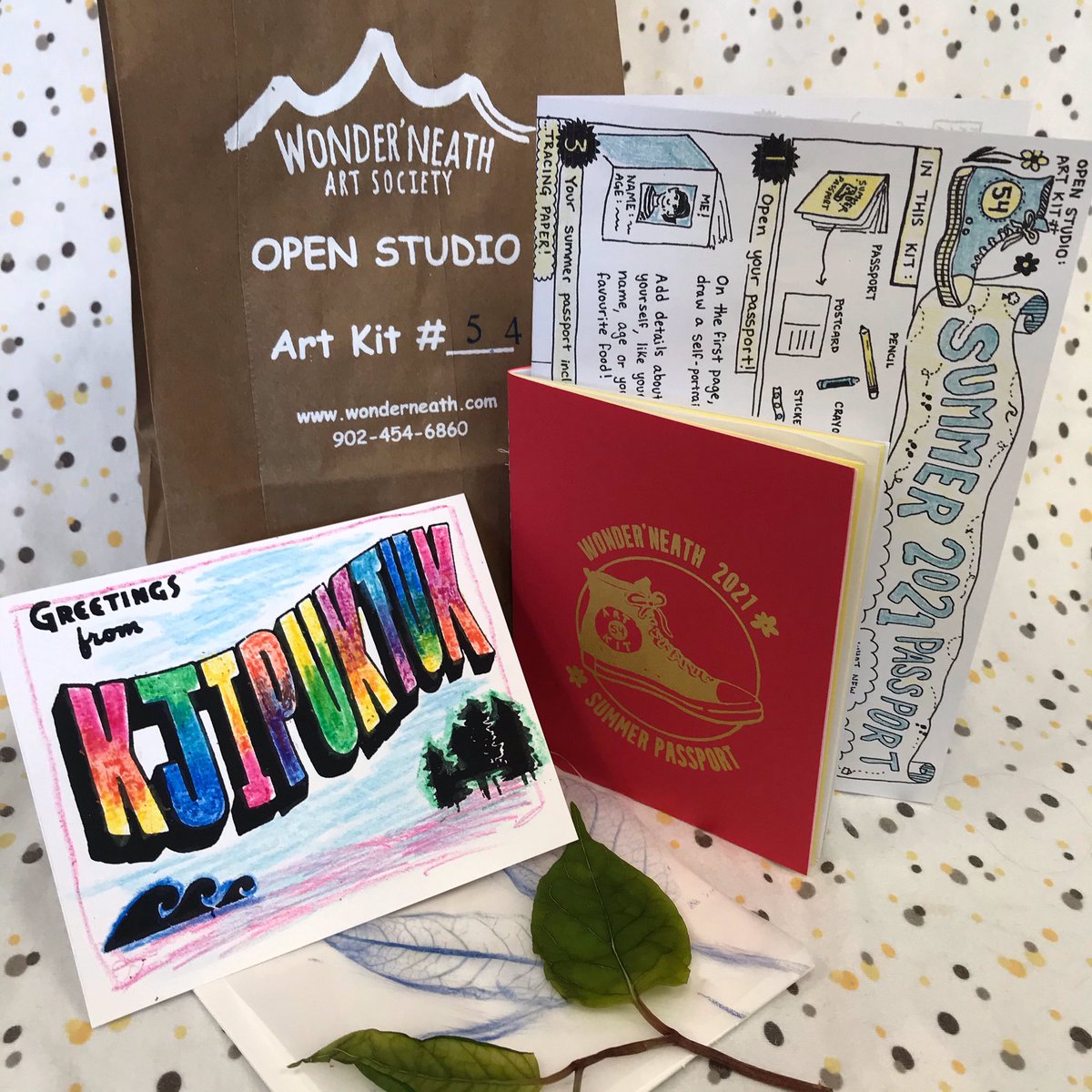 wonderneath1's tweet photo. Come get 'em! Open Studio's Art Kit #54:Summer 2021 Passport! Choose your own adventures, record them in this book, sketch your way through summer with prompts to draw a street scape using a one-point perspective grid, trace a plant shadow, do a rubbing of a leaf..all up to you! https://t.co/luLlW8q8ZM