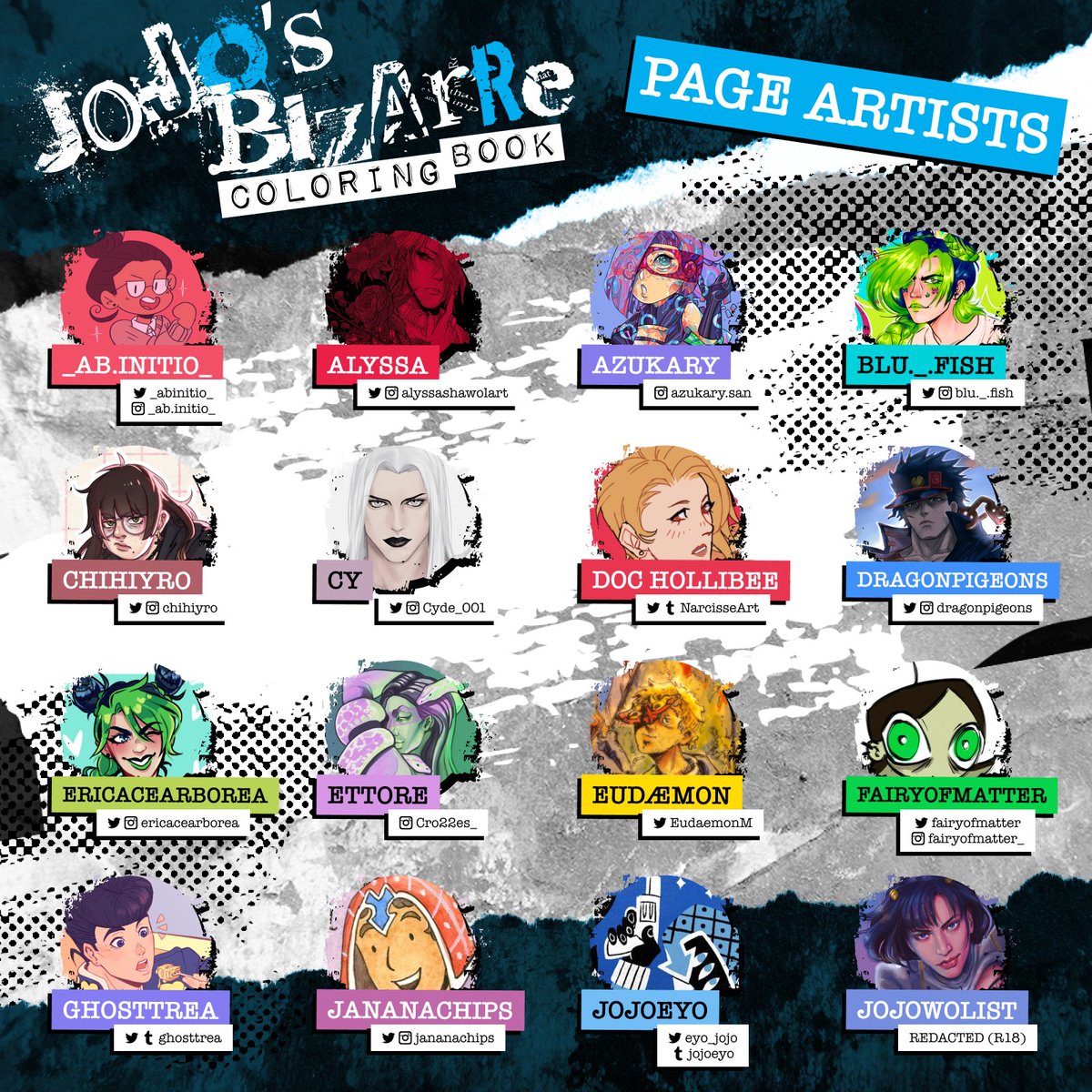 Jojo S Bizarre Coloring Book Daylight Edition Jojocoloring Twitter