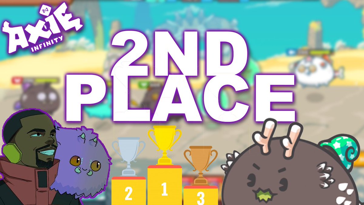 brycent's tweet photo. We got second place in the Axie Infinity Squad League tourney! 🤩

Here is my reaction to playing against pros and closing out a tough semi-finals against https://t.co/08Ny6Fthl4 🦄👑

🚀 https://t.co/BMemGfBUTw 🚀

#AxieInfinity ❤️ https://t.co/Ax6S8NfRzf