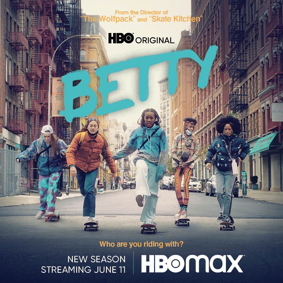 FishboneApparel's tweet photo. #BETTYHBO follows five young women on journeys of self-discovery against the backdrop of New York City's male-dominated skateboarding scene. @BettyHBO S2 now streaming on #HBOmax and watch the 1st Ep for free on HBO's YouTube Channel: https://t.co/JtROwHCTqG https://t.co/XJ4ZLFA5Hp