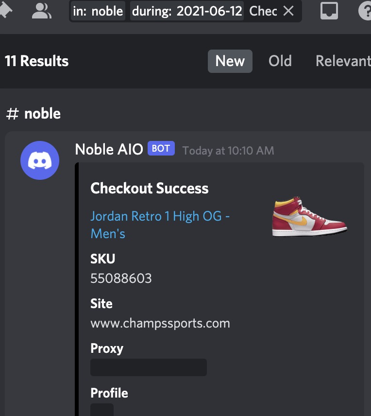 Bot: @Noble_AIO god tier, to the moon Proxy: @Profess0r__ 29 carted, 16 checkouts and 4 declines cuz using wrong cards. Noble defines new era! Let's go🚀🚀🚀 @Goodfellas_Club @hypeallyio Buddy: @tianxuuu @uncletakajia @slom_koc @Fycccccc @WashedBot
