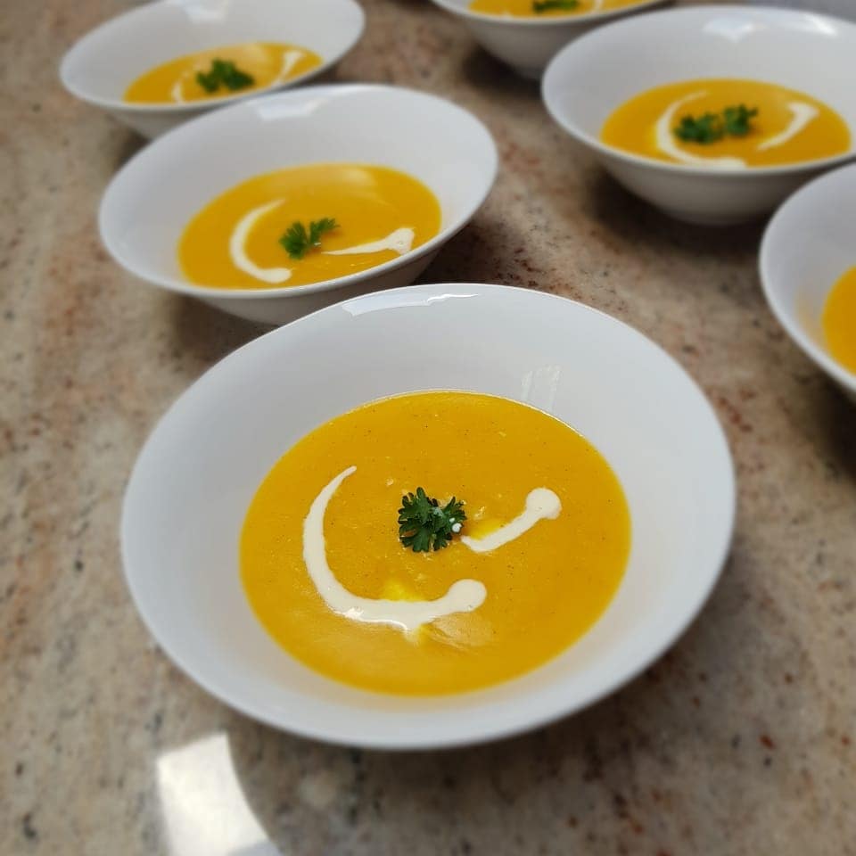 Chefshivambu's tweet image. Roasted butternut soup for starters with @Infusions12