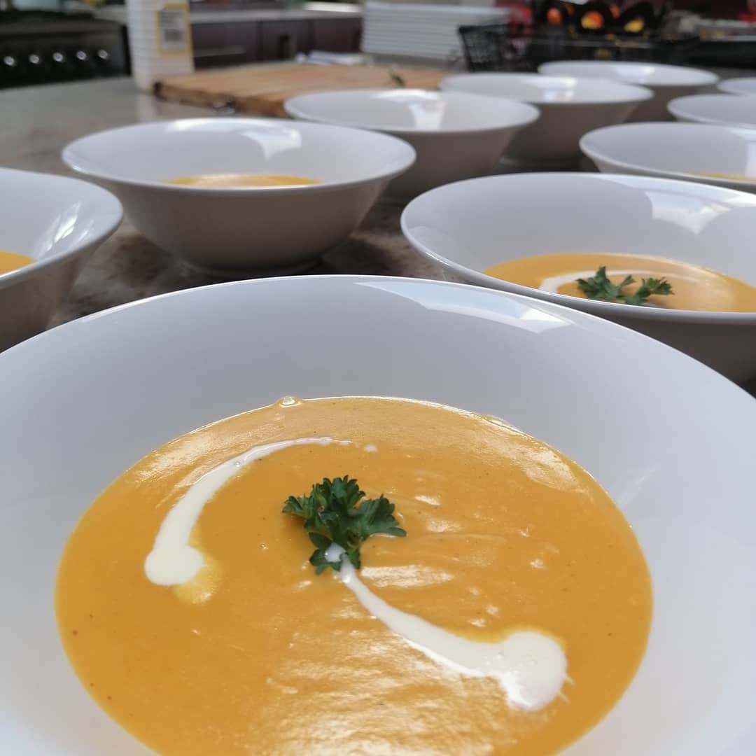 Chefshivambu's tweet image. Roasted butternut soup for starters with @Infusions12