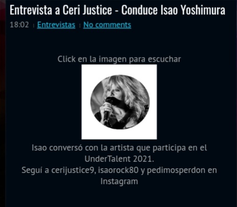 Visitá nuestra web para enterarte de las novedades de las bandas. Descargá la app para Android desde la play store. Te invitamos a suscribirte a nuestro canal de YouTube.
#musica #bandas #rock #pedimosperdon #radio #Undertalent #UnderCast #entrevista