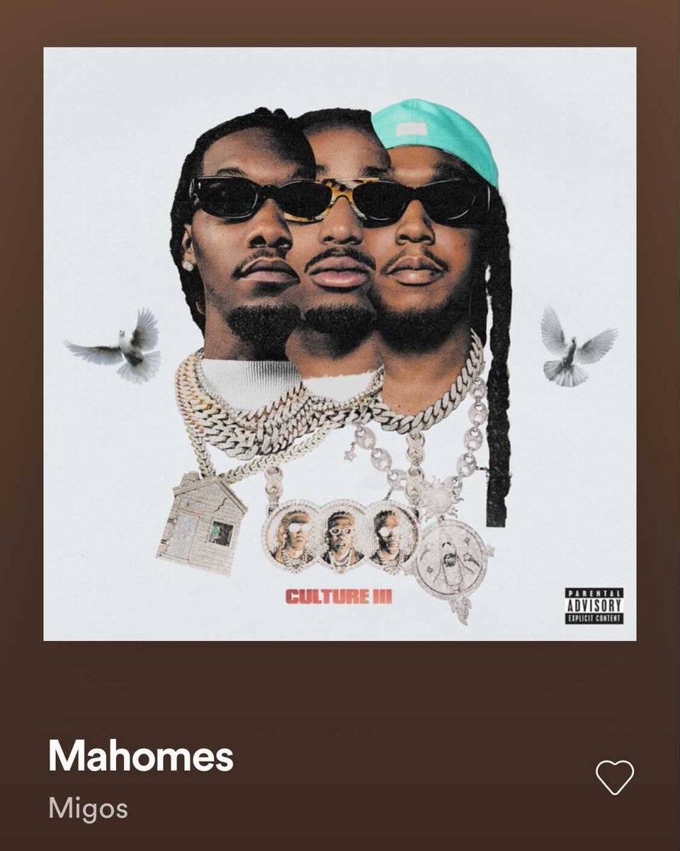 🎵 Huncho the chief, had to send it to Mahomes 🎵 #Culture3