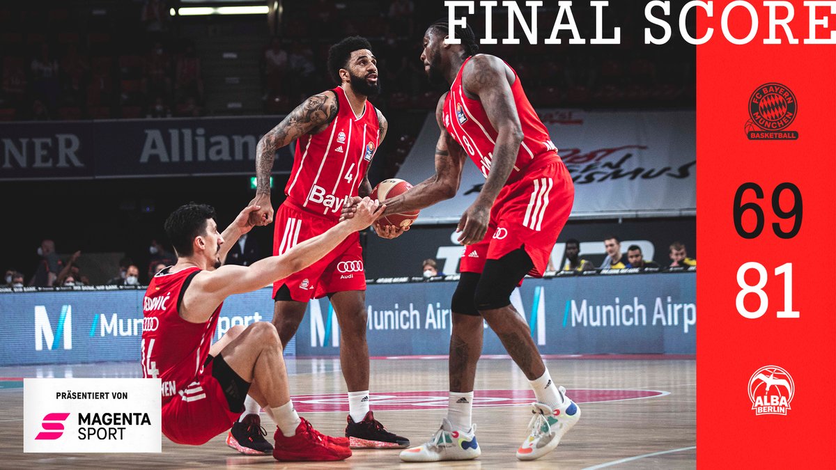 FCBBasketball's tweet photo. FINAL SCORE | 69:81 | #FCBBALBA
Damit steht es nun 1-2 in dieser Finalserie.
โฐNรคchstes Spiel morgen um 15:00 im #AudiDome und LIVE bei https://t.co/sAb7puXV9N
#FCBB #FCBBlive #BBL #Finals https://t.co/46k5Gv2b5l