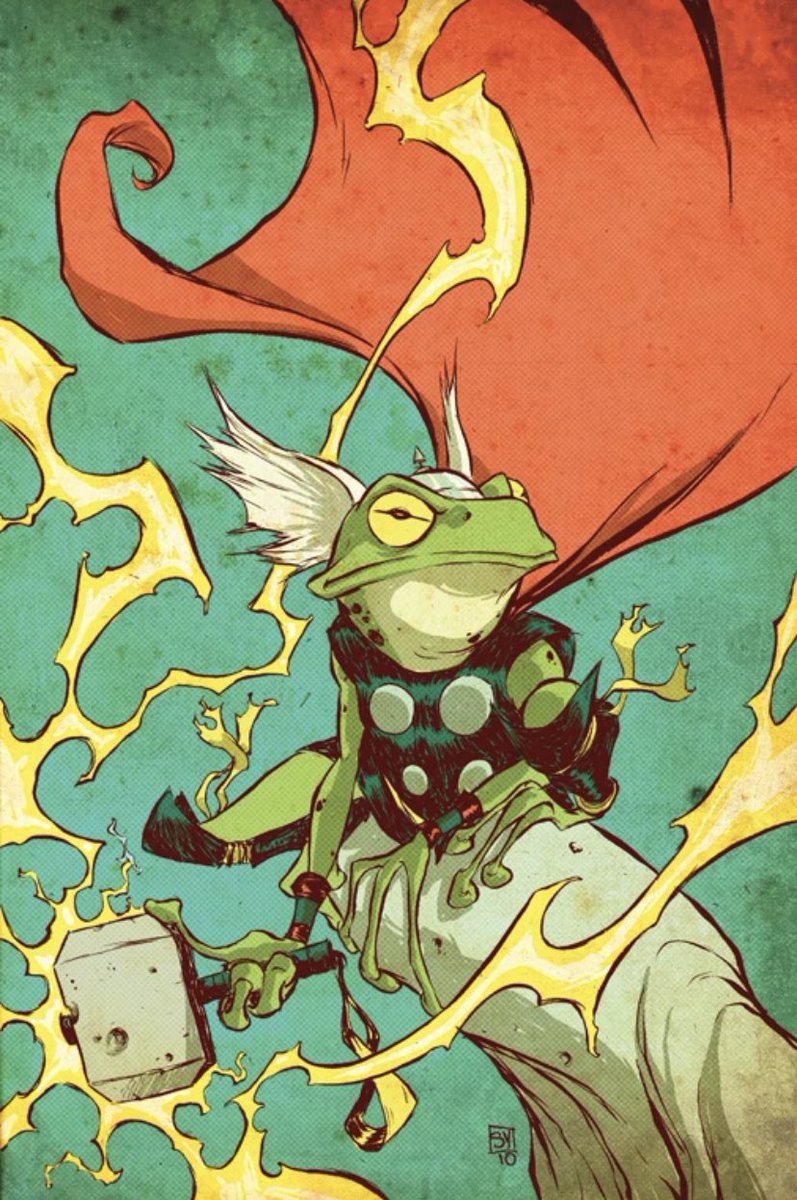 dano_cosmic's tweet photo. #Throg ⚡️
✨
Lockjaw and the Pet Avengers #4 (Vol. 1, 2010) variant cover by #SkottieYoung
✨
#Asgard #SimonWalterson #Avengers #PetAvengers #Lockjaw #Puddlegulp #Mjolnir #Marvel #MarvelComics #MarvelCosmic https://t.co/LelZRklihE