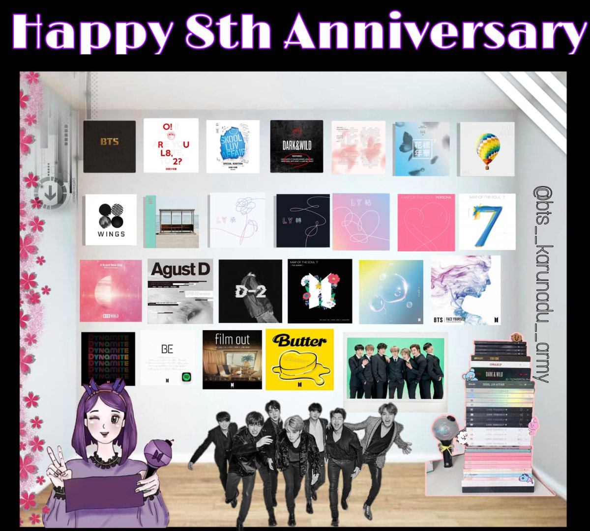 hobis_tan's tweet photo. Love is the thing that keeps us together  ...No hatred can separate us .
United by bts
 #8thannivesary
#karunadu__army
#south_indian_army
#indialovesbts 
@BangtanINDIA @BTStamilnadARMY 
@TNbangtanarmy https://t.co/arjHpAKbaf