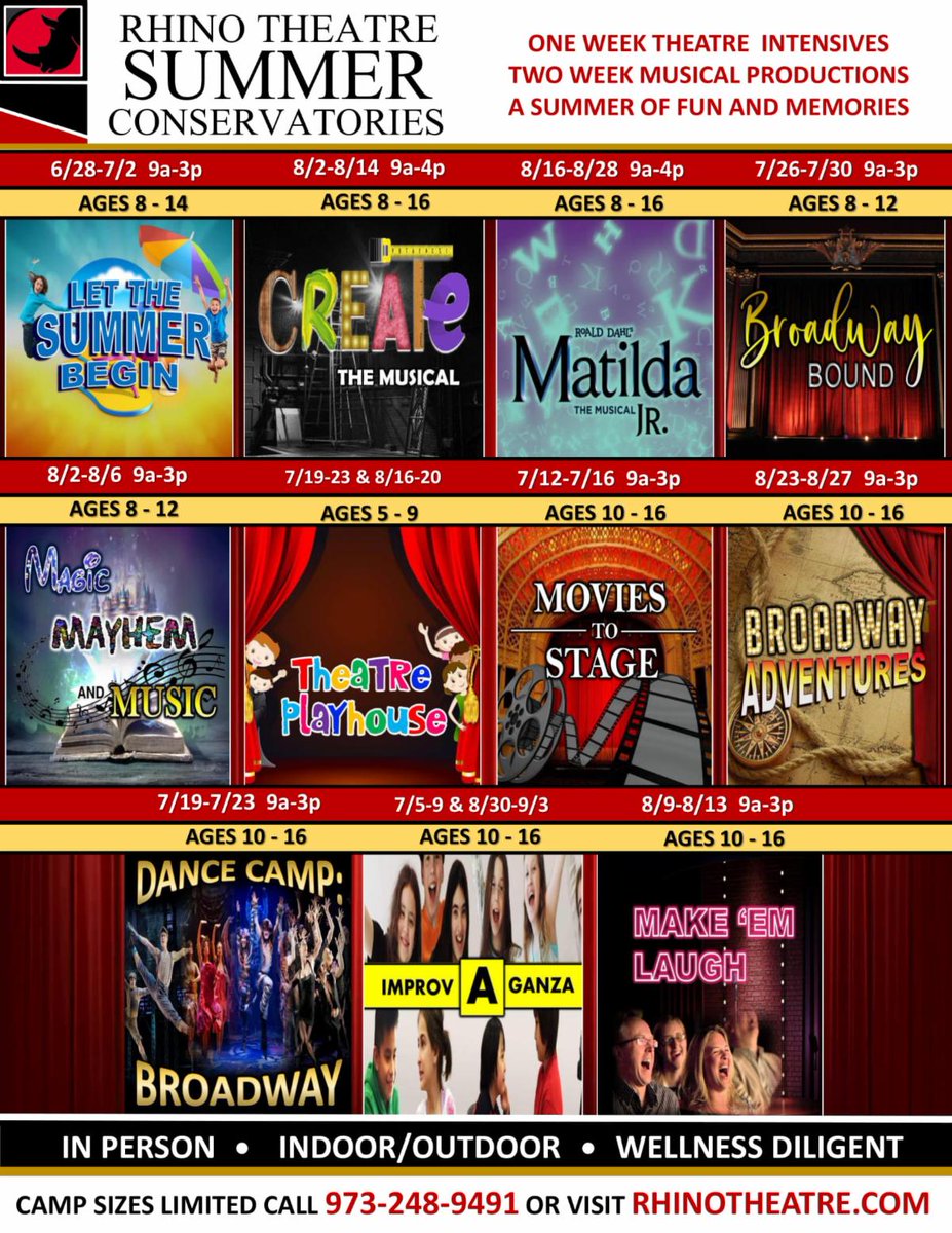 Summer Theatre Camp- enrollment UPDATE! conta.cc/3g2m6jN