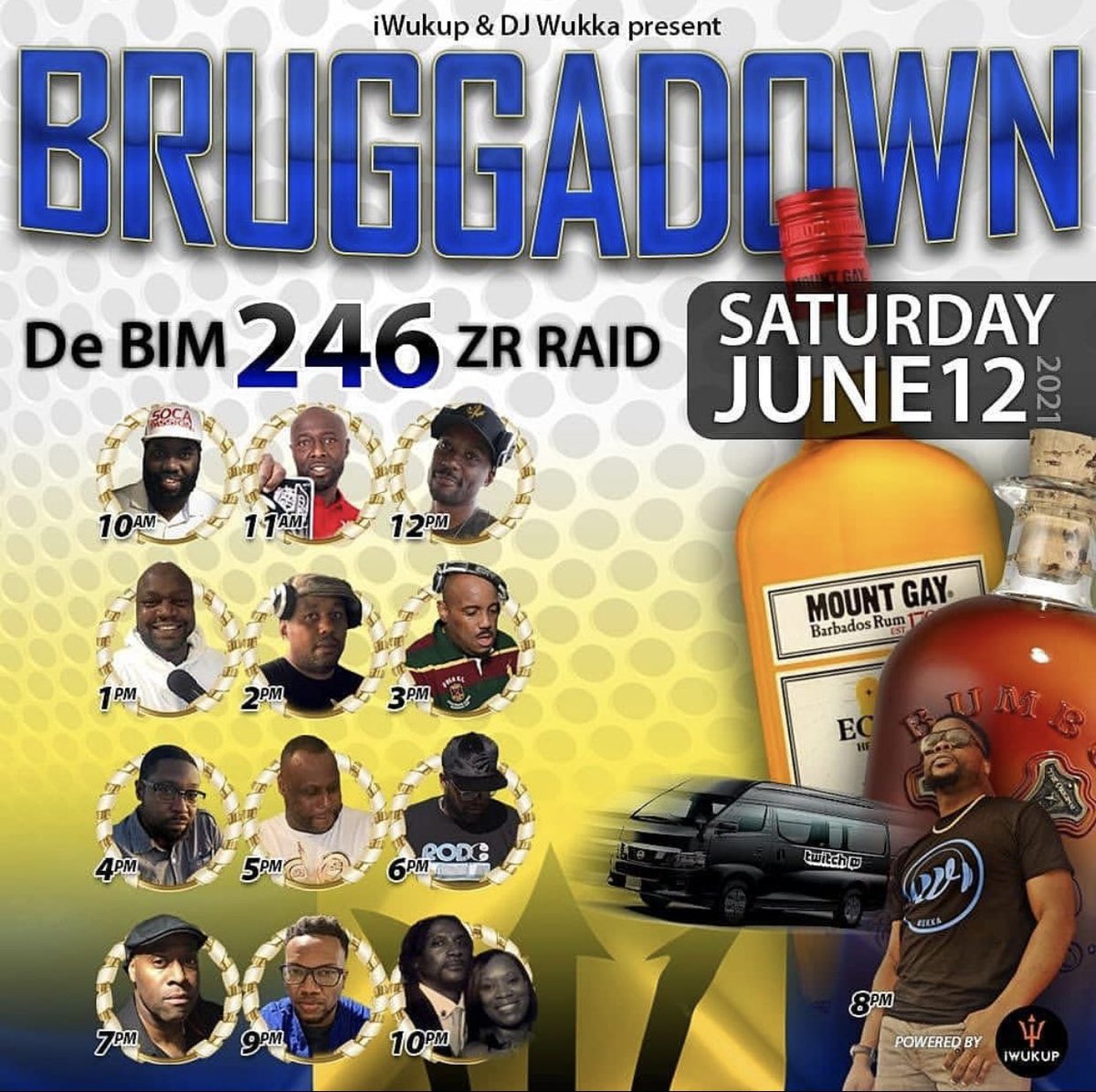bridgetonpo's tweet photo. Good morning all. Plug in now and catch your favourite Bajan Canadian DJ’s at Bruggadown🇧🇧🇨🇦🇧🇧🇨🇦#BIMCAN #Barbados #Canada #Bridgetown #Toronto #bruggadown #TwitchTV #BGI #YYZ https://t.co/fcLqWNm476