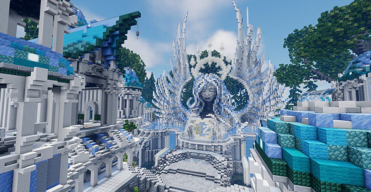 High elves lobby minecraft build, Timelapse on my youtube channel: youtube.com/watch?v=xjgezg…