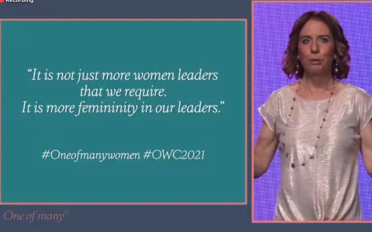 SarahGorev's tweet photo. Dr Joanna Martin reminding us the world needs our 🔥 right now #OWC2021 https://t.co/1ZE0hvNyHg