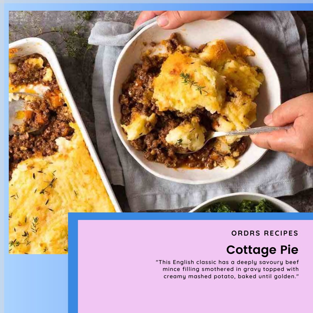 "This English classic has a deeply savoury beef mince filling smothered in gravy topped with creamy mashed potato, baked until golden."

Cottage Pie is a fabulous English classic which is easy to make.

Learn to make Cottage Pie: bit.ly/2T95fmi

#recipe #food #cooking