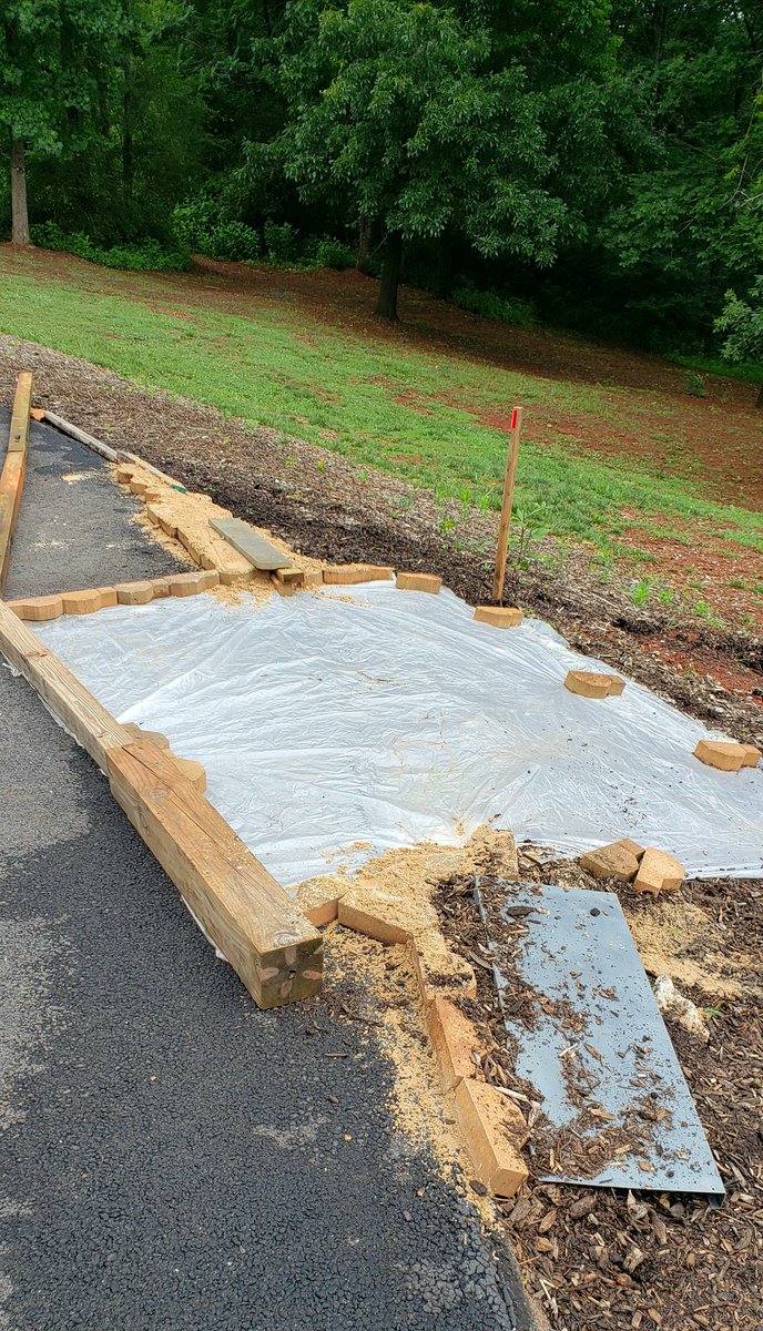 Bears3423's tweet image. We have a breach. Heavy rain yesterday. 2.4 inches in 2 hrs. 
#TemporaryFix #va #wxtwitter