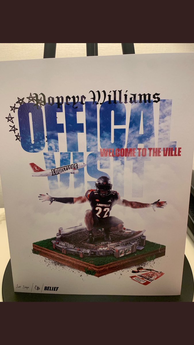 Louisville found a way to spell the word “Official” wrong on the welcome materials they gave for their Official Visits this weekend