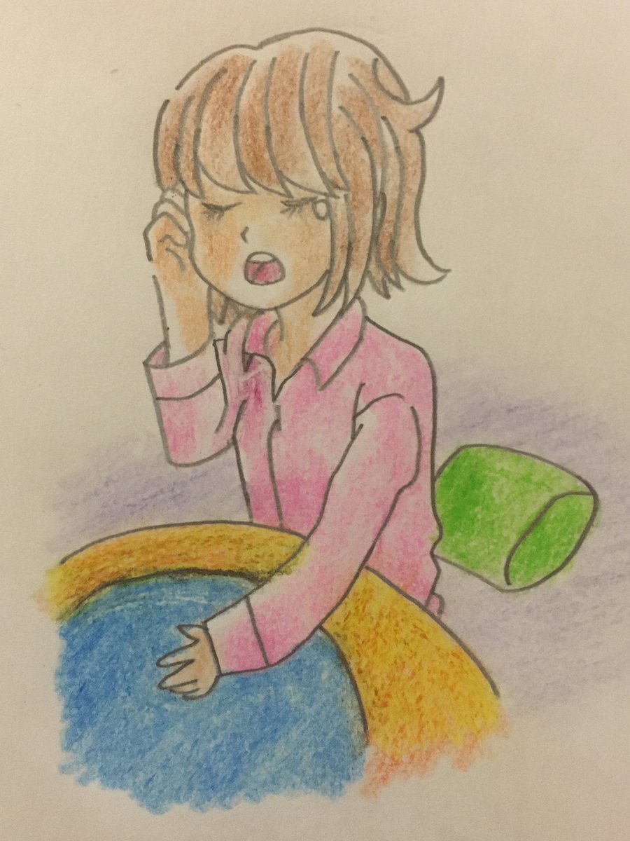 ノブユキ また夜中に起きる 睡眠障害だね 3時間しか寝てないけど熟睡したなぁ イラスト 睡眠障害 女の子イラスト ノブユキ また夜中に起きる 睡眠障害だね 3時間しか寝てないけど熟睡したなぁ イラスト 睡眠障害 女の子イラスト