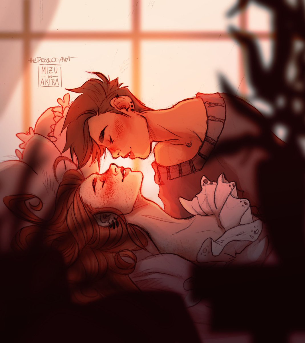 "Your beauty is beyong compare, with flaming locks of auburn hair" - Jolene (but it's gay) by Reinaeiry

Happy pride month ya'll! I definitely need to draw more girls in love.

#PrideMonth #jolene