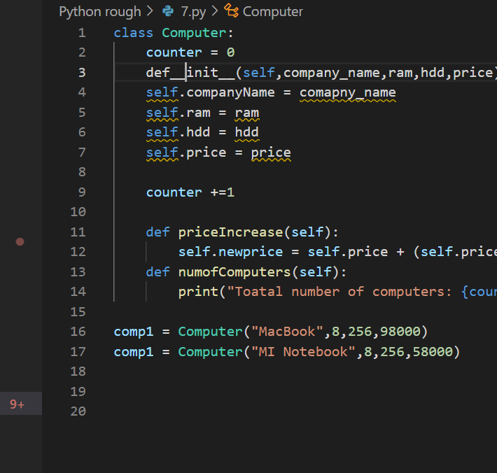 Day 24 of #100DaysOfCode 
Some class problem
#scaler100DoC #scalerLearning #100daysofcodechallenge #codechallenge #codewithscaler 
@scaler_official