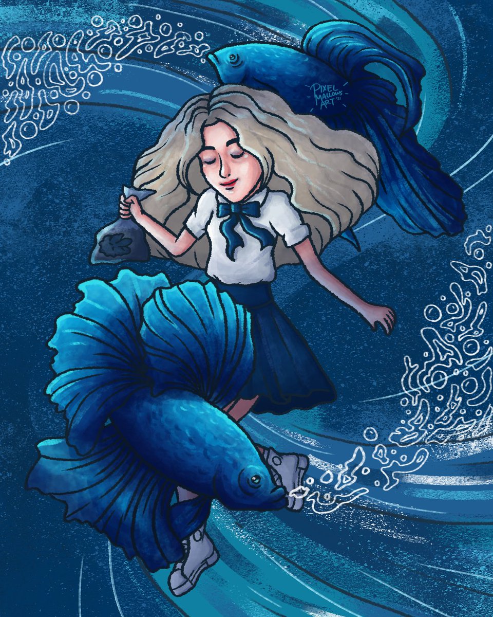 pixelmallowsart's tweet photo. 𝓼𝓲𝓷𝓰𝓲𝓷𝓰 𝓲𝓷 𝓽𝓱𝓮 𝓻𝓪𝓲𝓷 🐟💙

#이달의소녀 #진솔 #LOONA #JinSoul #HappyJinSoulDay #loonafanart https://t.co/jNq4wPf6n9