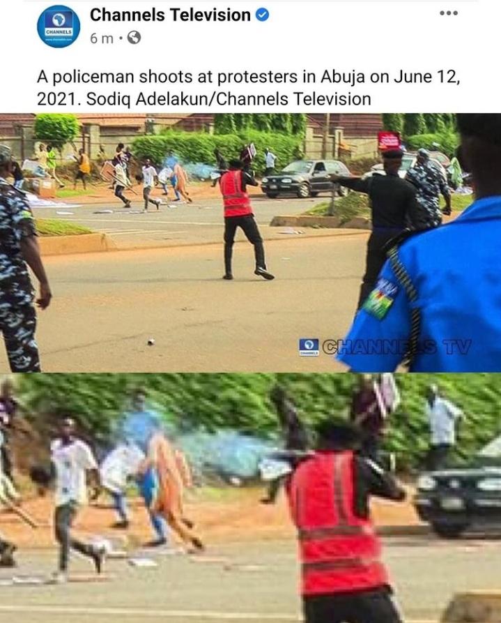 OpueneAlli's tweet photo. This pic made me sad.. wats really happening in Nigeria... #June12thProtest https://t.co/zS1mcH200N