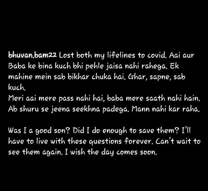 Priyadeb_39871's tweet photo. My heart felt condolences for your loss @Bhuvan_Bam 🙏! Stay strong ,,May their souls rest in eternal peace 🙏🌸..Much strength for you @Bhuvan_Bam ❤ https://t.co/oG6taw1KTX
