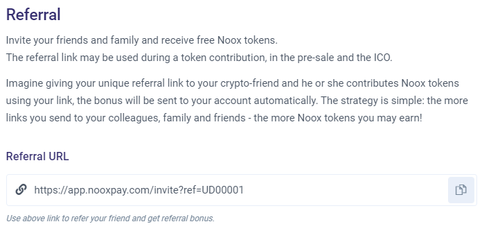 nooxpay's tweet photo. Invite your friends and family and get free #NOOX tokens. 🔥
Referral link can be used during token contribution.
Get 10% every time your friends make a purchase of #NOOX tokens in private sale.
https://t.co/x6uNYUUNR5

#NOOX #NOOXPAY #BSC #Binancechain https://t.co/tQvDHcMqcf