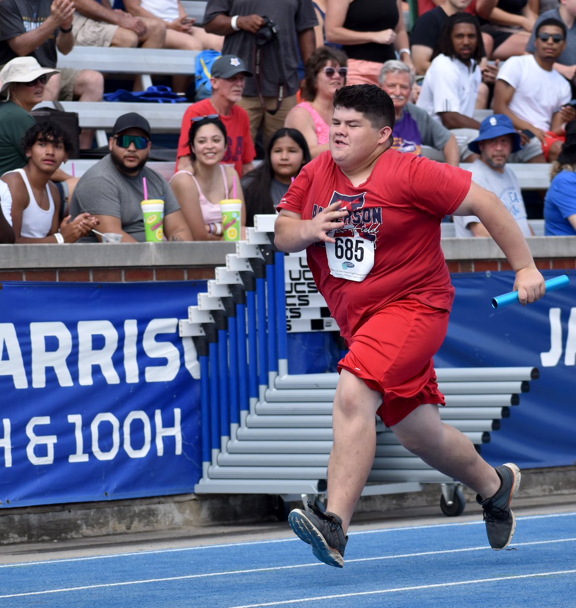 ChrisLeachHL's tweet photo. The unified team of Randy Branscom and Trinity Gottler earned three medals in the unified events, taking second place in the shot put, third place in the long jump and seventh place in the 2x50-meter relay. https://t.co/OWfm1QtHlH