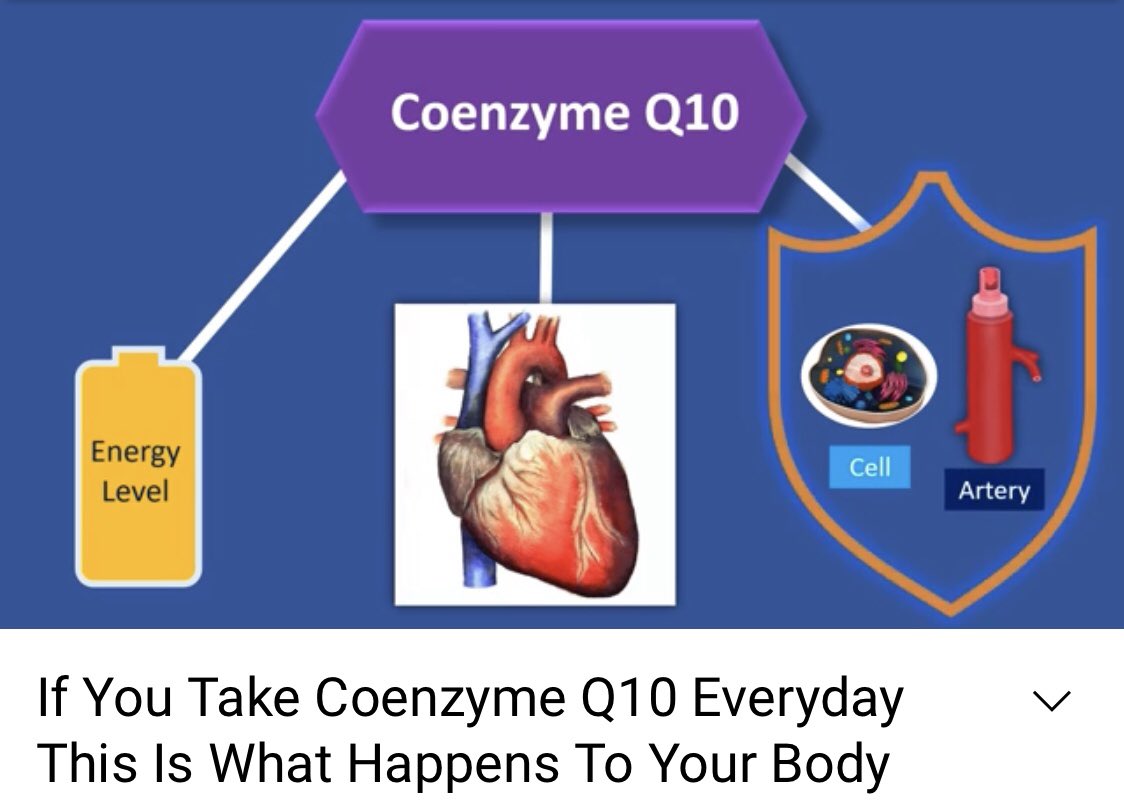 SynergyVita's tweet photo. If you take #Coenzyme #Q10 everyday this is what happens to your body.
Watch the video from this link: https://t.co/AOgjQzi6Nn
#CoenzymeQ10 #cofactor #body #video #vitaminc #youth #health #healthy #life #healthylifestyle #healthyliving #healthiswealth #supplements #microelements https://t.co/7O1vtssfGQ