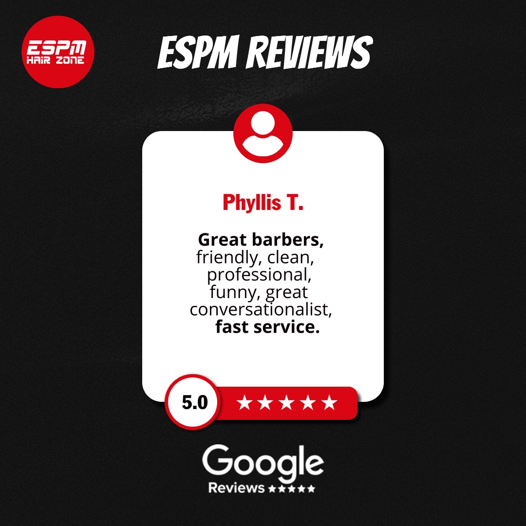 We share with you a review from one of our customers.

To show you how fresh the haircuts are done here at ESPM HAIR ZONE!

If you´re a regular customer, please share your opinion with us through our social media. So we can post you next!