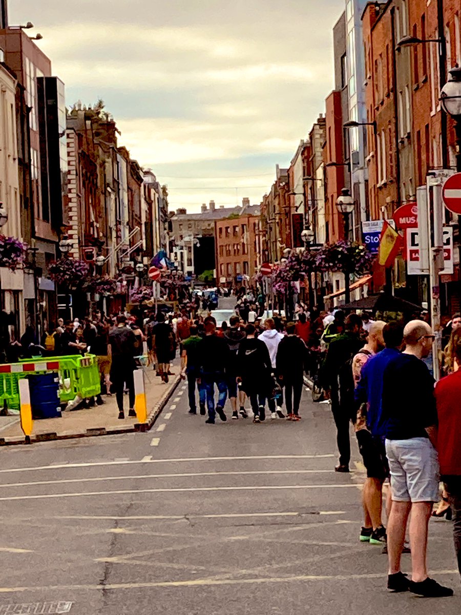 Loving the new pedestrianised #CapelStreet The Best street in #Dublin is now even better. Great Pints & People #UpTheDubs