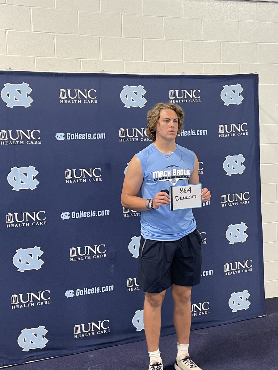 BlaineoCUATRO's tweet photo. Enjoyed my time at UNC Go heels @TarHeelFootball @Coach_JLilly @FoardFootball https://t.co/vY3OEAhnO9