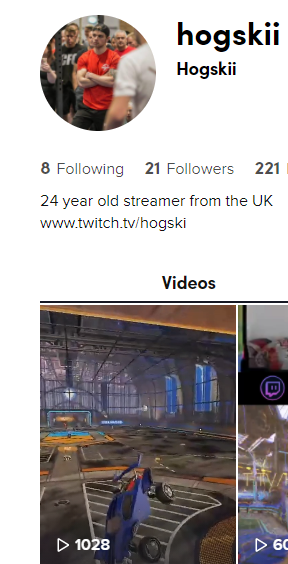 Hogskii's tweet photo. First video to hit 1000 views on Tik Tok 🥳

#Twitch #TwtichStreamer #TikTok #RocketLeague #NewStreamer #Highlight https://t.co/uXkTdAjDOd