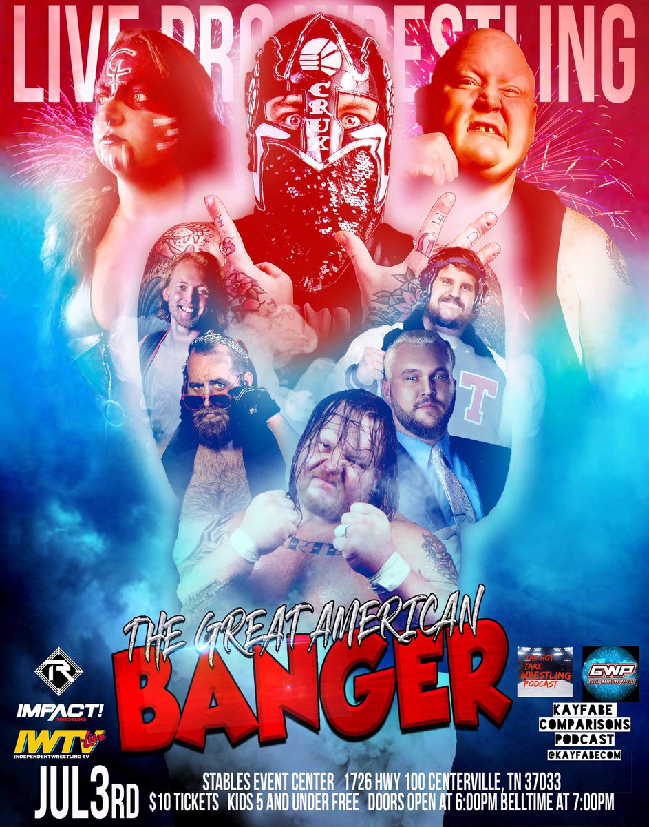 Saturday July 3rd we return with #thegreatamericanbanger🇺🇸