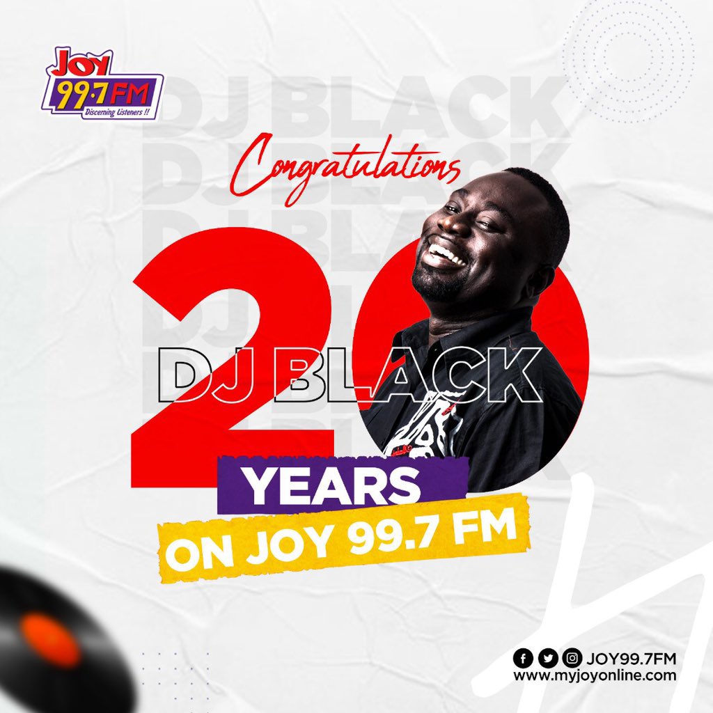 psalmdavids's tweet photo. Congrats @djblack 👏🏽 Your hard work and determination brought you this far and it has paid you off I guess ✌🏾😉 20 years of disc jockey with your killer fingers at @Joy997FM #ToonToom movement. And thank you for following me back since 2013
Have also enjoyed good music from u. https://t.co/CRVoH917r3