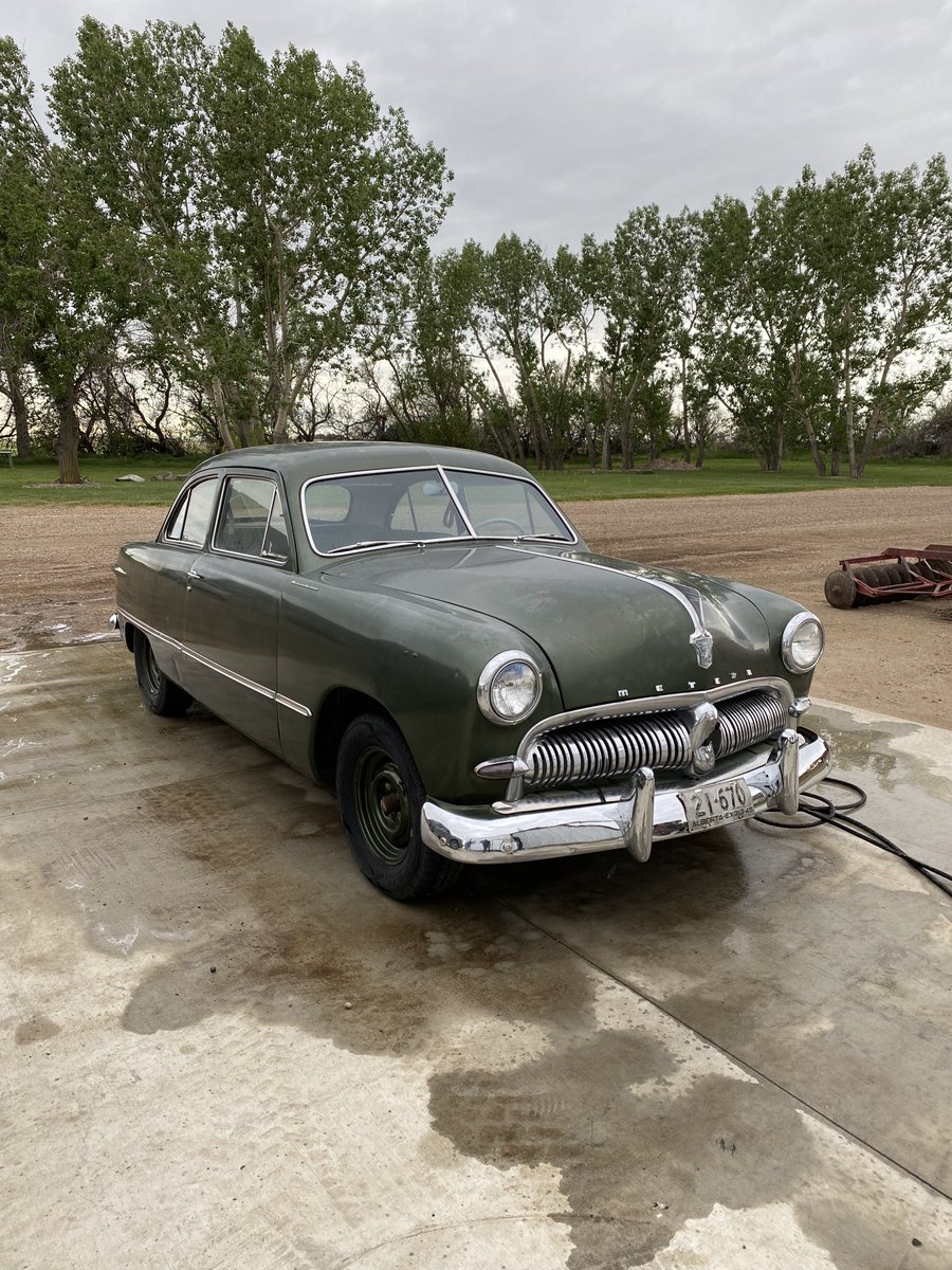 Got Dads old car out today. Gave it a bath got it running and went for a backroad cruise!
1949 Meteor