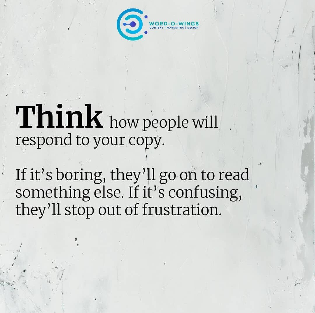wings_word's tweet photo. Copy is everything! 

You need to hook your audience with the headline, visuals and then take them through a journey with your copy.

If they don't enjoy the copy, they will tune out quickly.

#digitalmarketer #digitalmarketing #digitalmarketingtrends #entrepreneur #copywriting https://t.co/YzAgH7VtZs