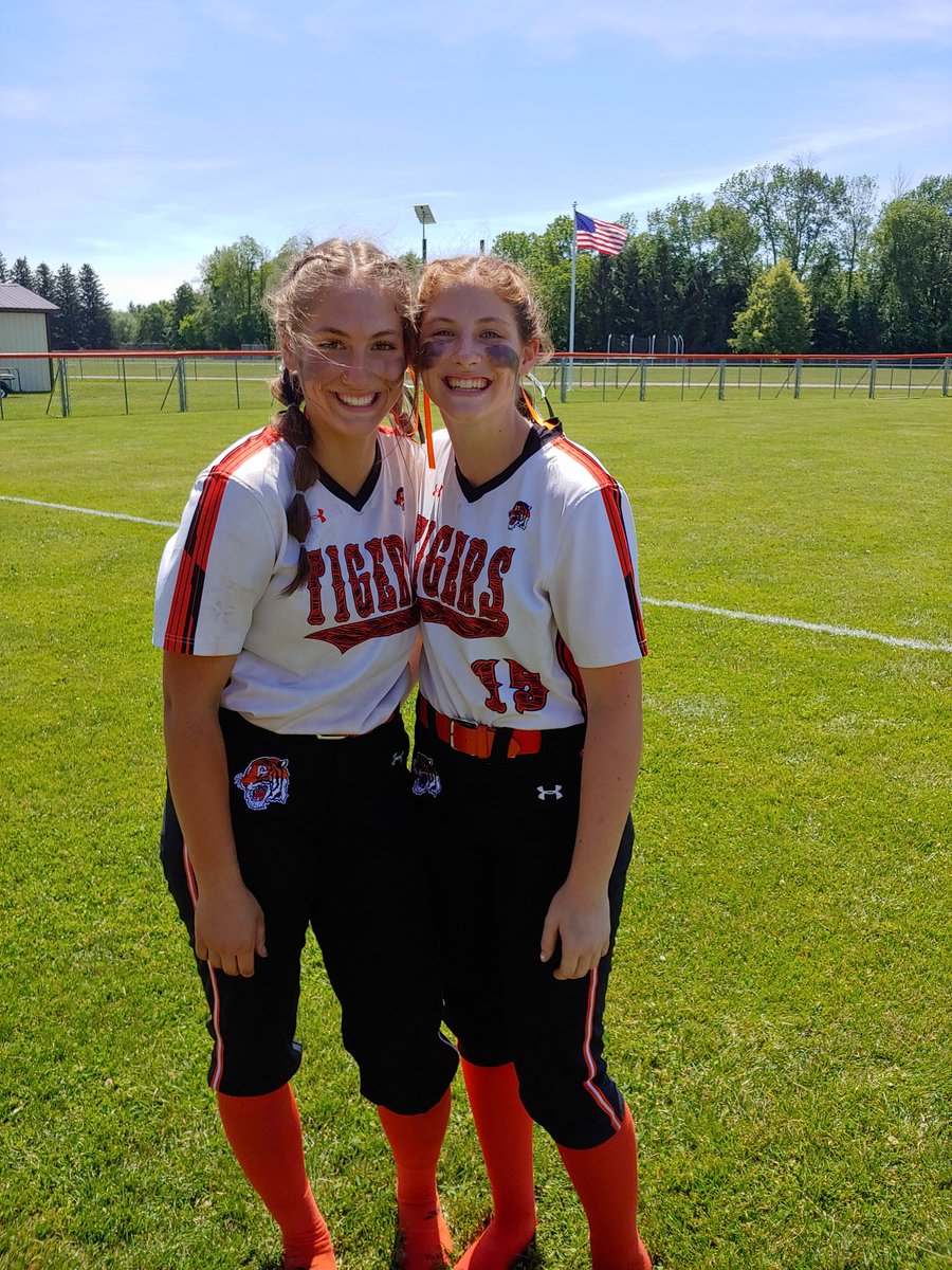 MLDillenbeck's tweet photo. These two girls of mine are headed to the Section V Finals on Monday!! Way to go Lady Tigers!! Bring home the brick!! https://t.co/hL1i1JUPHf