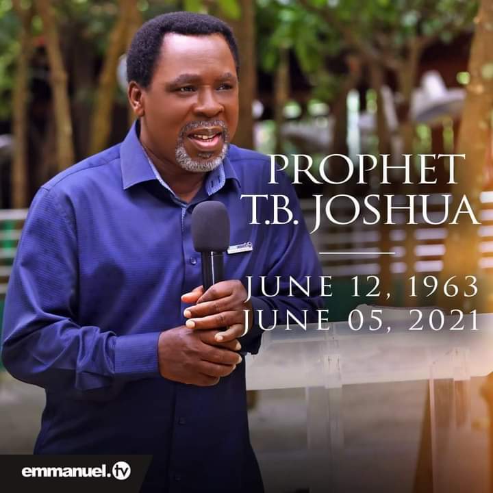 Happy Birthday, Prophet T.B Joshua. 