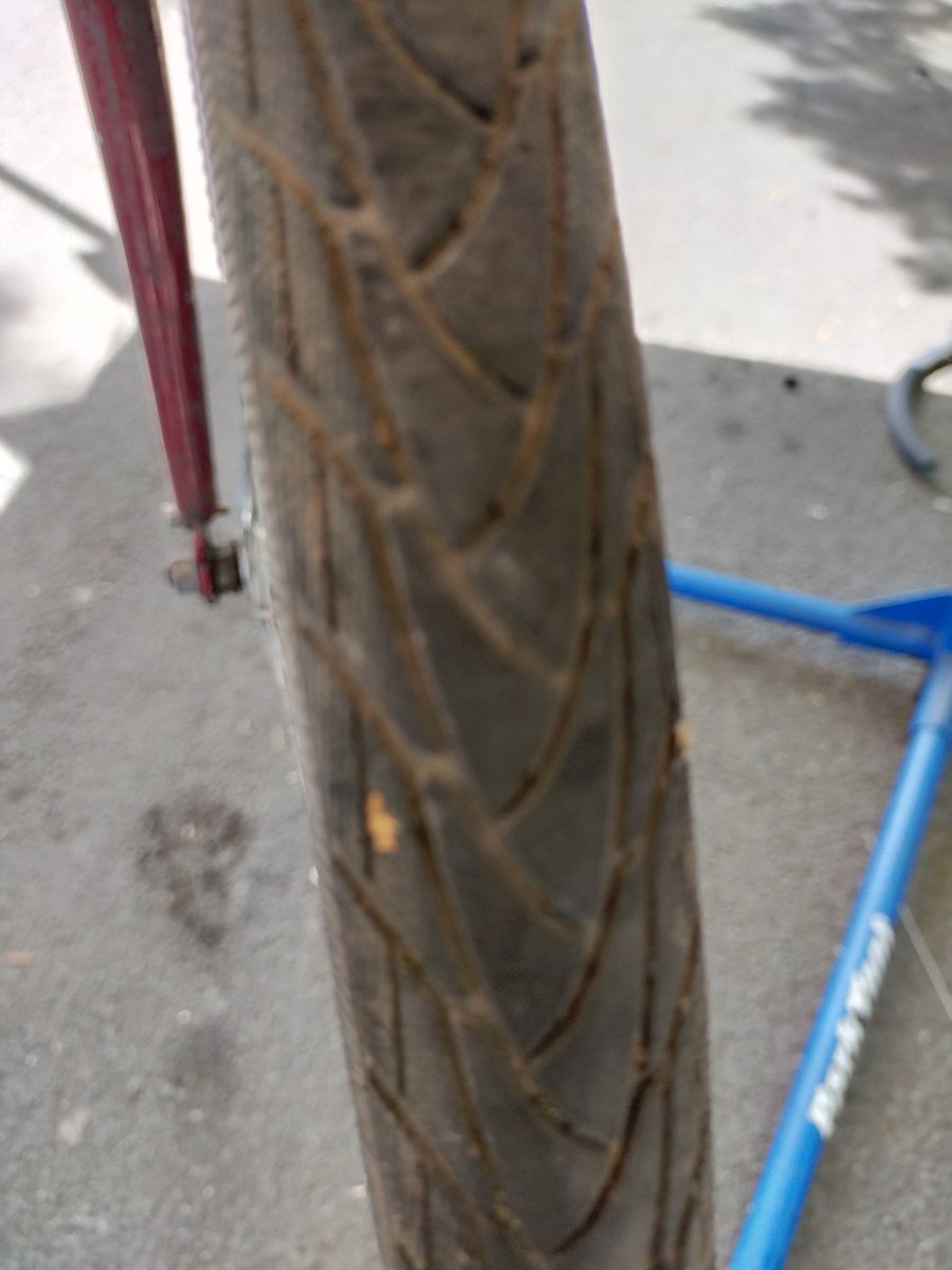 Lets_getcycling's tweet photo. People wonder what they can do to reduce punctures?
I say @SchwalbeUK #MarathonPlus
Lady had her bike fixed today @s4plb @PlattFieldBikes @WeAreCyclingUK did even know how long the piece of glass had been firmly embedded in her tire for! https://t.co/Ci719wRwZQ