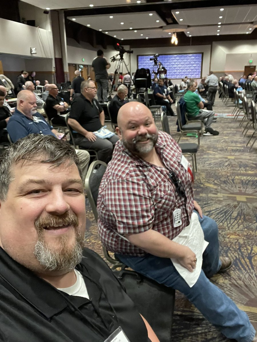 PaulRevere205's tweet image. The obligatory socially distanced Grand Lodge selfie. Welcome back to Grand Lodge brethren!!!