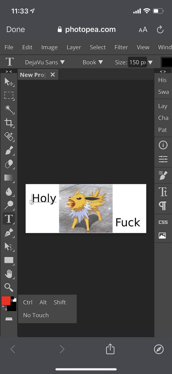 SolarFlairYT's tweet image. Some dude completely remade photoshop within a browser app that works on mobile????