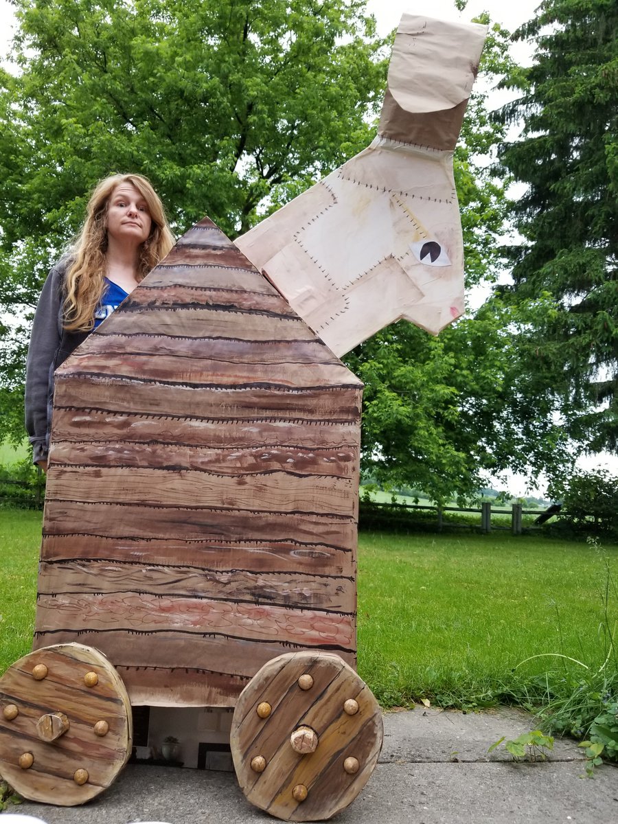 sporkles's tweet photo. @EricIdle My cat looks related. And if you look closely in this picture you'll see the Black Knight and Trojan Rabbit from a Monty Python-themed surprise party.  Better pics of them also attached. https://t.co/eAiuU3fpLw