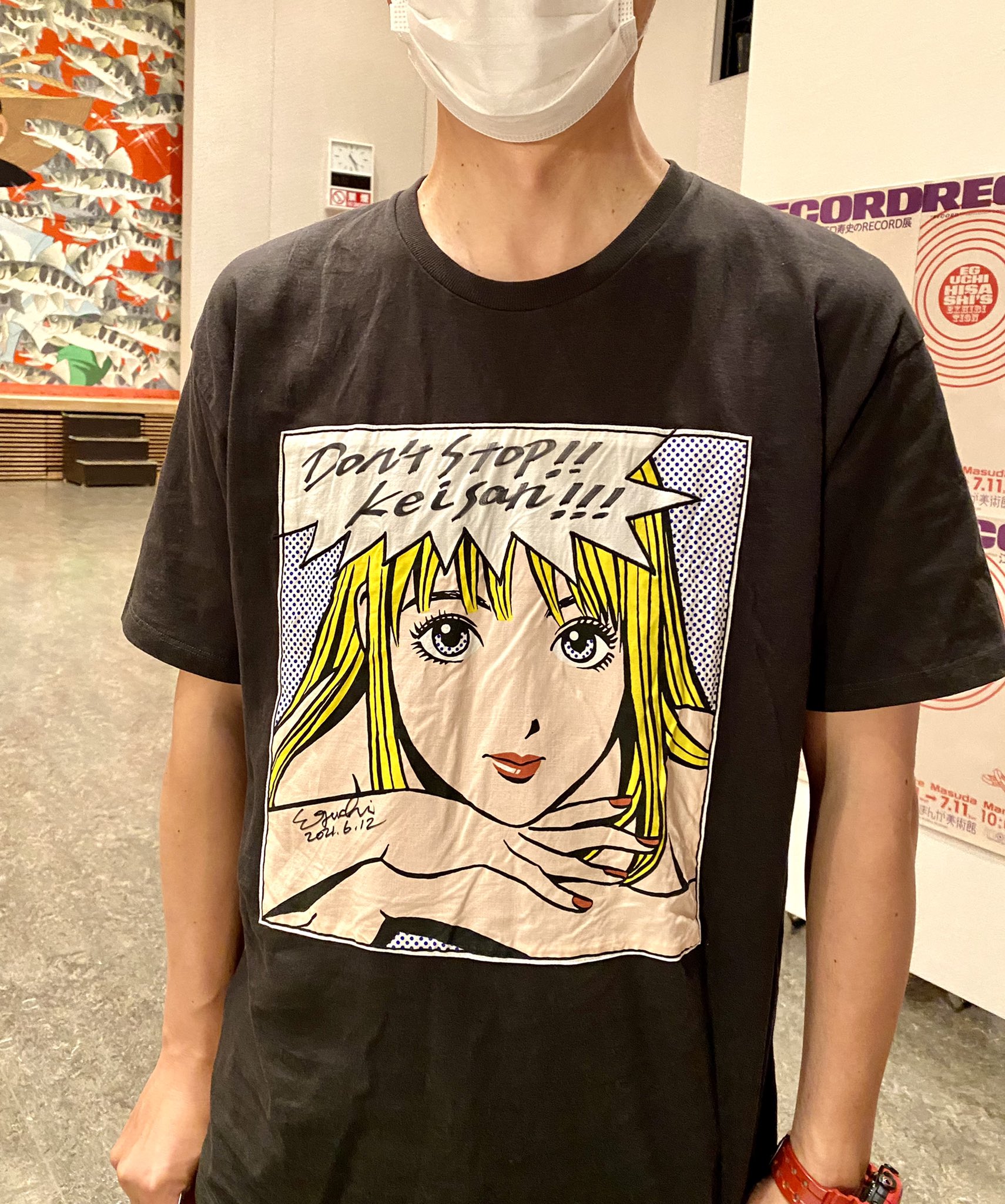 江口寿史 グラニフ ストップ!!ひばりくん! 銀杏BOYZ Tシャツ M グラニフ 江口寿史 ストップ！！ひばりくんTシャツ サイズL