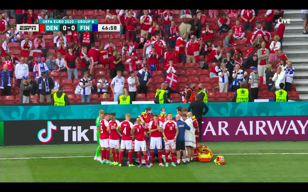 Our prayers go out to Denmark footballer Christian Eriksen #DEN #Euro2020
