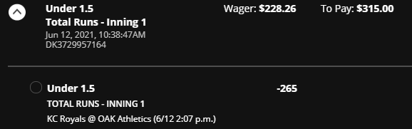 HedgePerfect's tweet image. 🚨🚨#hedgebull alert🚨🚨#theScore is back with another odds boost for the @Royals vs @Athletics game. #hedgeperfect #DraftKings
