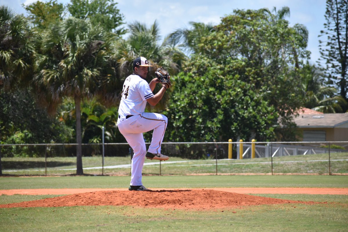NRFiremanReal15's tweet photo. Some action from the mound by @Lucas_Ramos034 2023 from the #palmbeachclassic @PSBaseballinc #canesbaseball #canesArmy https://t.co/UerFnbvZJa