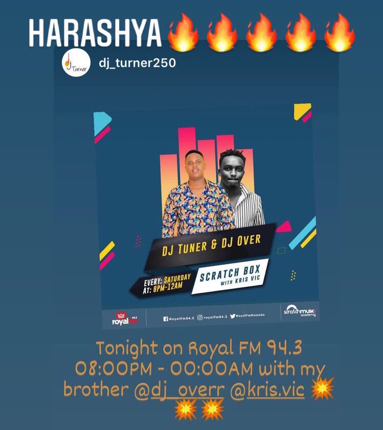 krissvicc's tweet image. #RwOT Subu muriteguy????
#ScratchBox @RoyalFMRwanda