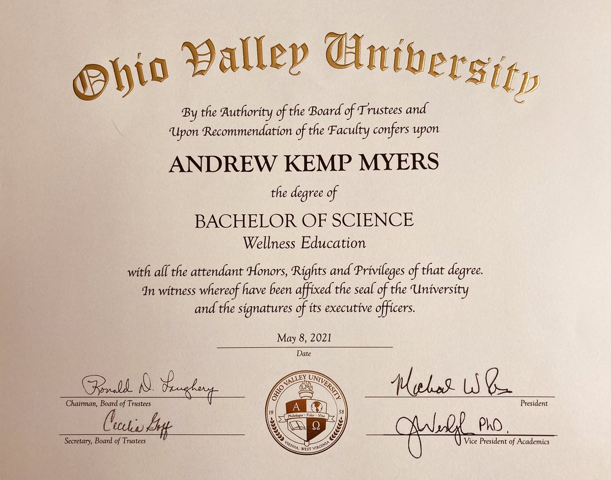 andrewkempmyer1's tweet photo. My diploma came in the mail today. OVU, you have been so good to me! Thank you so much to everyone who helped me along the journey! I wouldn’t have made it without you. All Glory to God! Go Fighting Scots! #OVU21👨‍🎓 https://t.co/CK5inFA06M